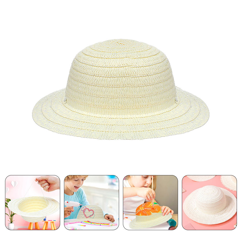 Painting Supplies - 8 chapeaux de paille DIY pour