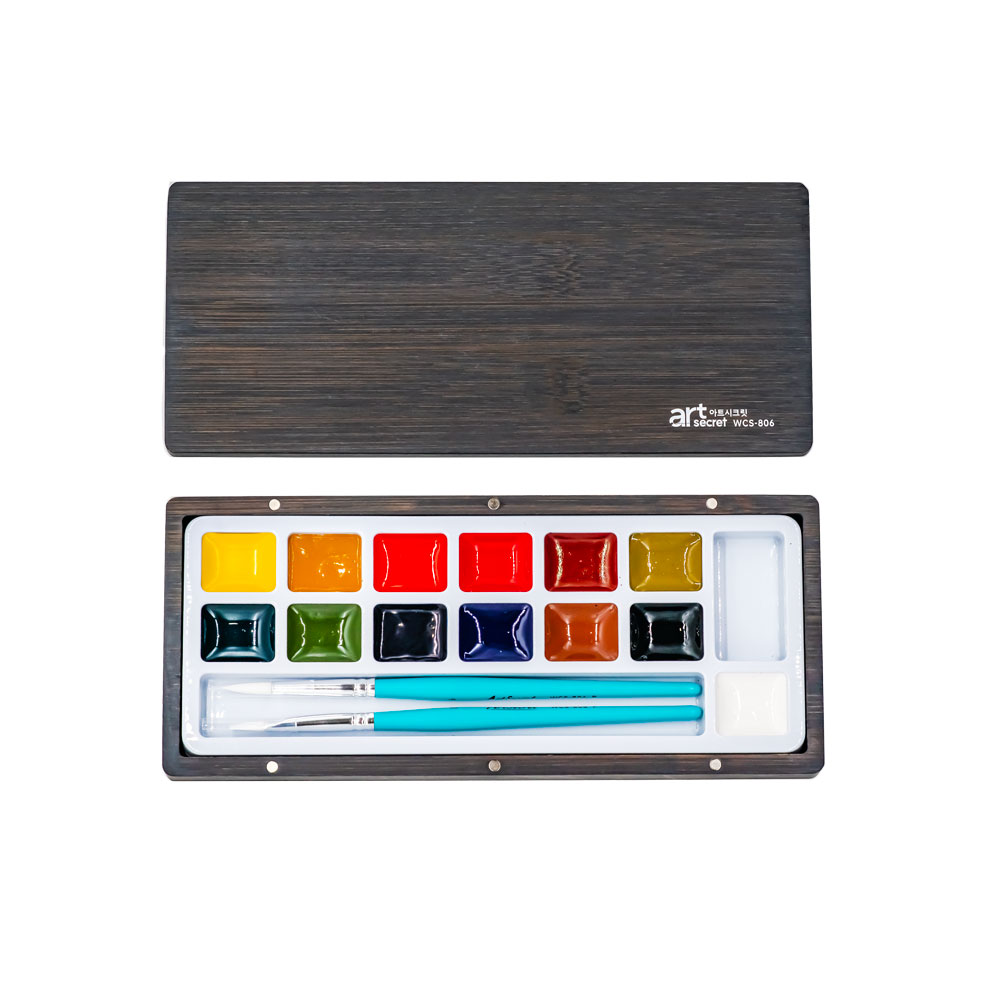 Watercolor Paint Set Solid Pigment - ArtSecret 13 ensemble de Palette d'aquarelle