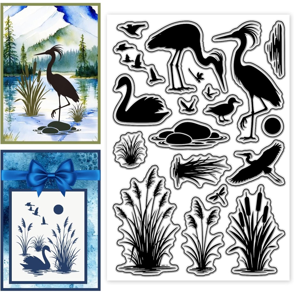 Clear Silicone Stamps For Card Making - Tampons transparents en silicone à motif
