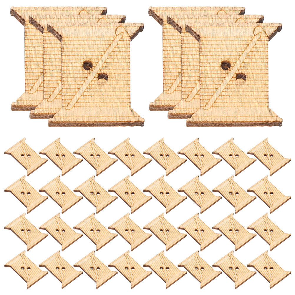 Cotton Embroidery Thread Skeins - 100 bobines en bois pour fil