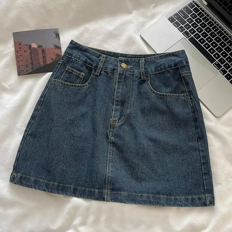 Embroidery - Ensemble jupe en jean Y2K :