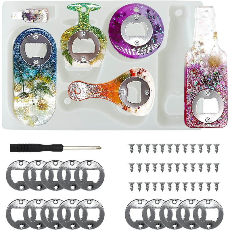 Silicone Epoxy Resin Molds Set - Moule en résine pour ouvre-bouteille, ensemble