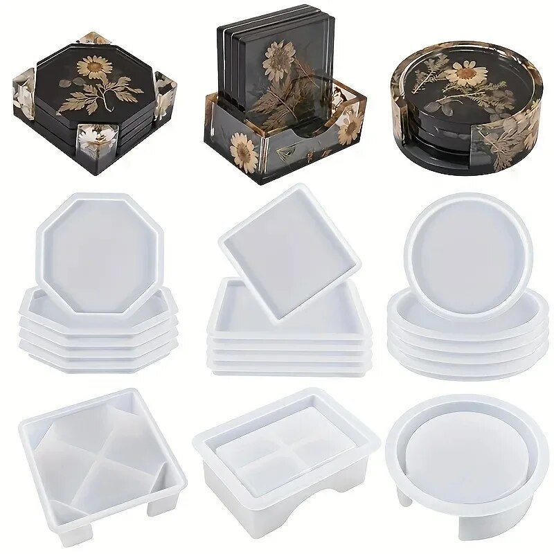 Silicone Epoxy Resin Molds Set - Ensemble de moules en résine pour