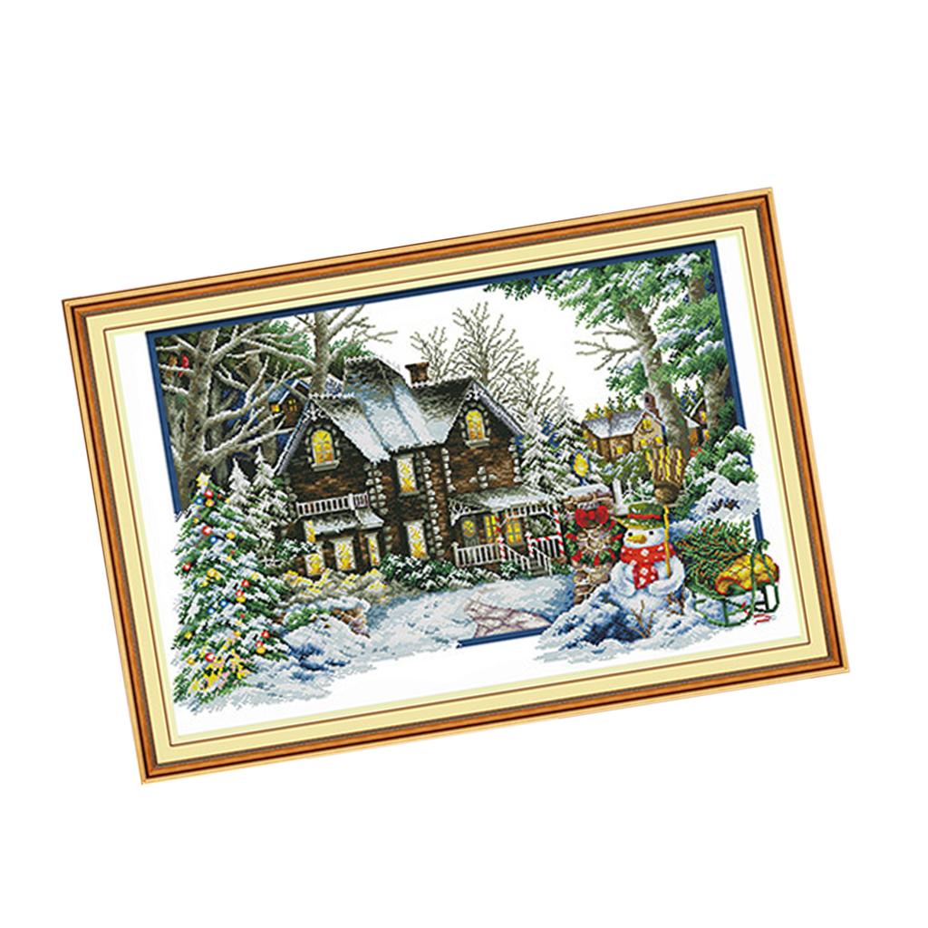 Cross Stitch Stamped Kits Beginners - Kit de point de croix estampillé