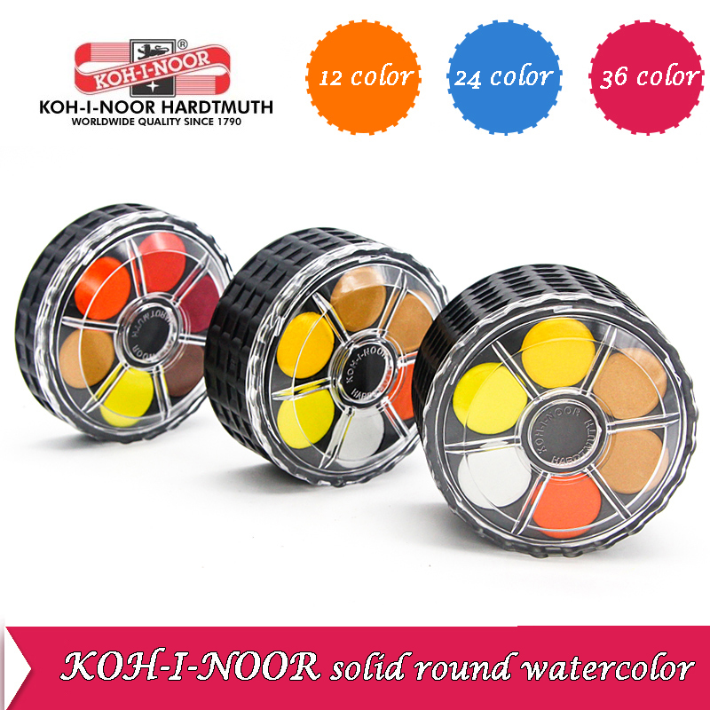 Watercolor Paint Set Solid Pigment - Piles de roues portables à pigments