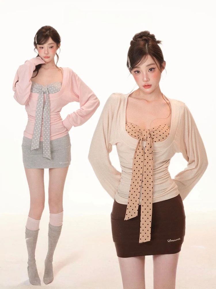 Ensemble deux pièces Y2K : hau - Embroidery avis et prix