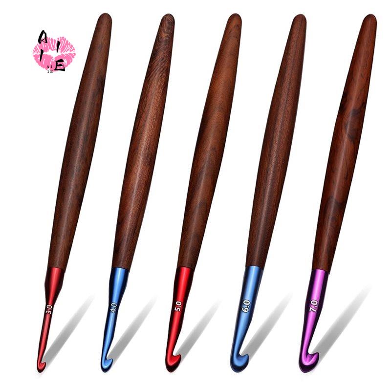 Ensemble de crochets à crochet - Wooden Crochet Hooks Ergonomic Handle avis et prix