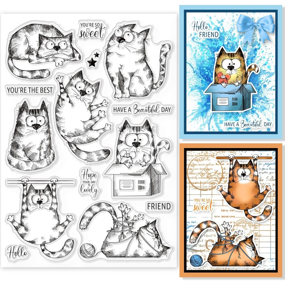 Tampons transparents en silico - Clear Silicone Stamps For Card Making avis et prix