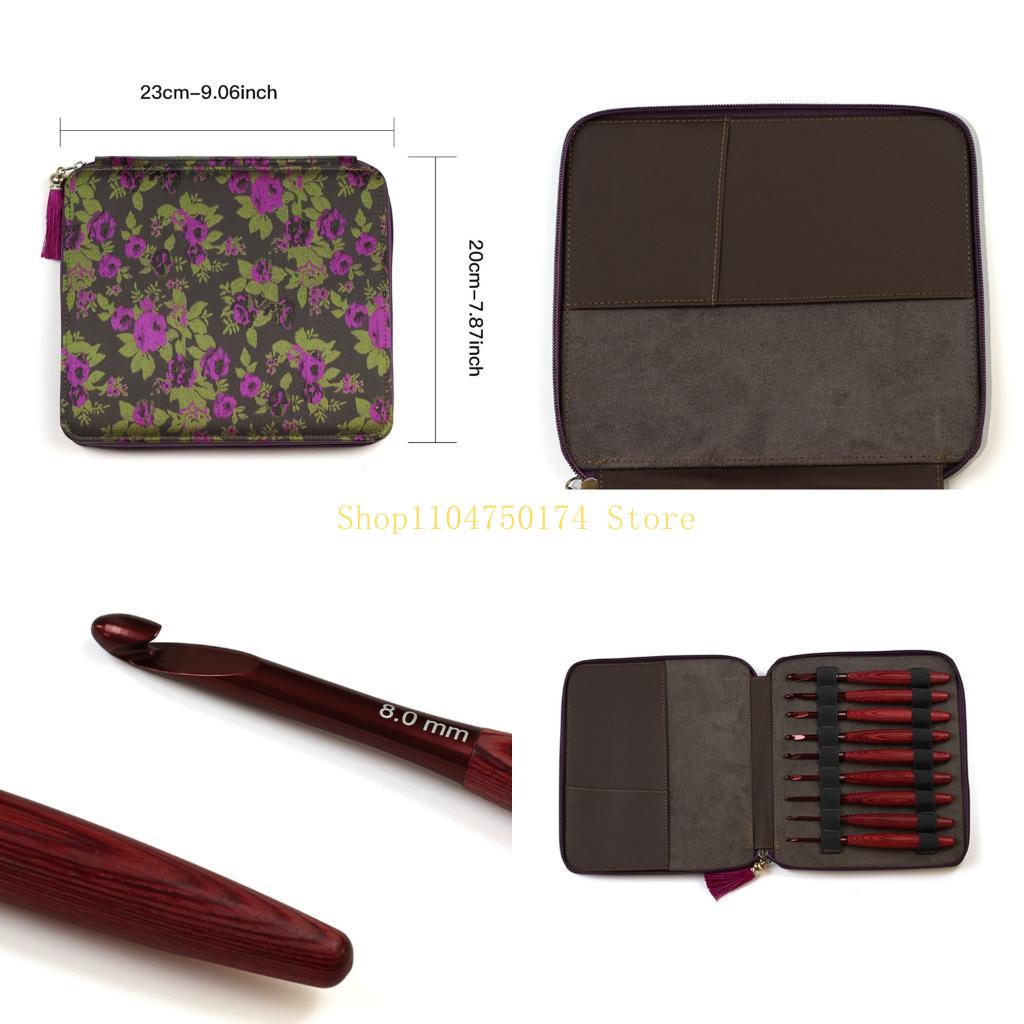 Poignée en bois aluminium, 9 p - Wooden Crochet Hooks Ergonomic Handle avis et prix