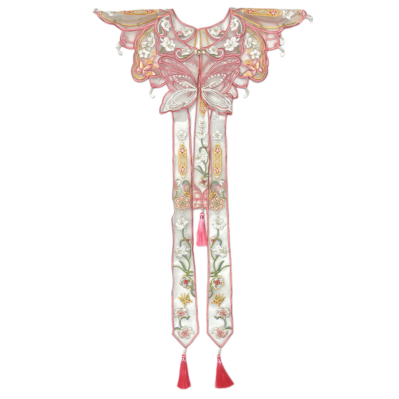 Écharpe à franges avec broderi - Embroidery avis et prix