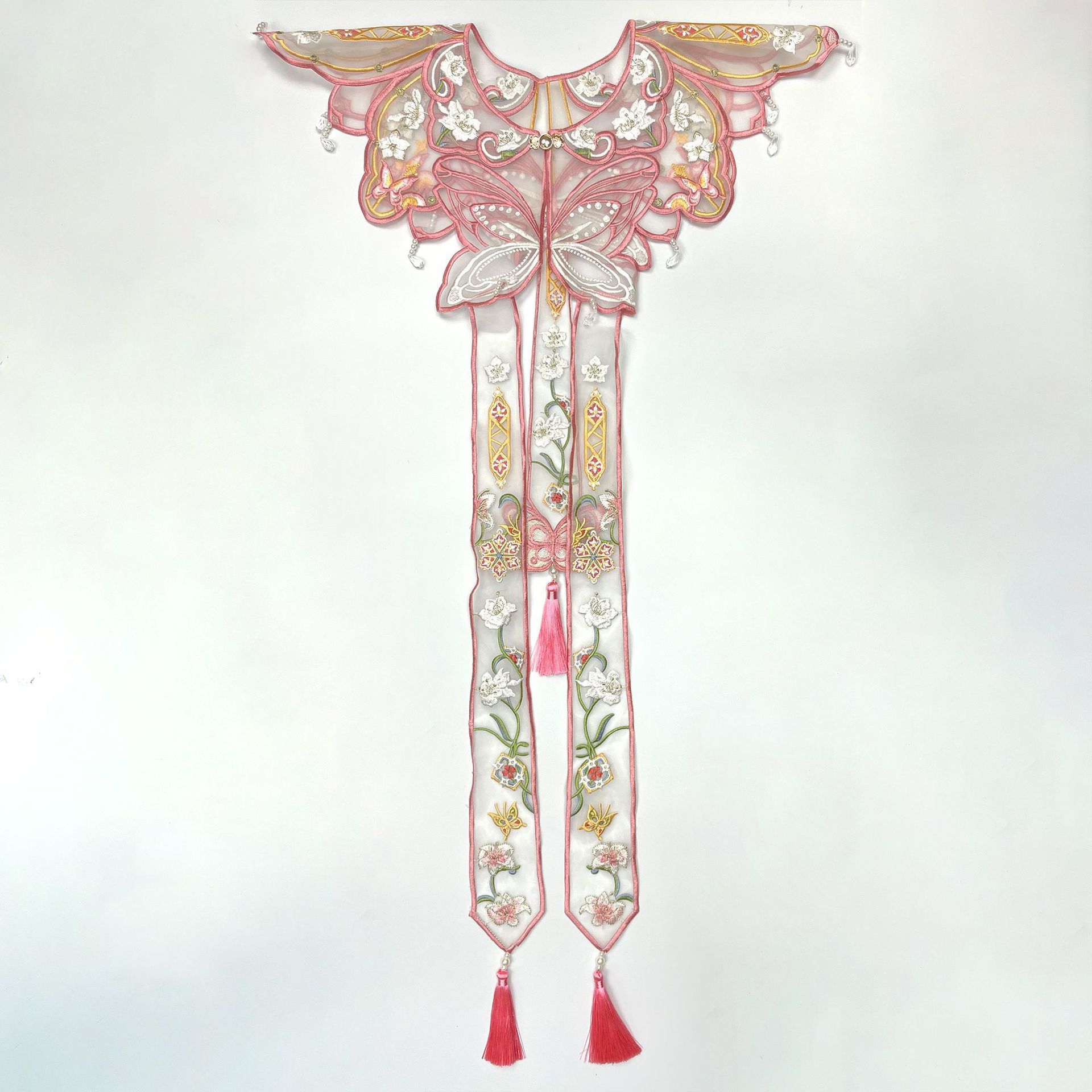 Écharpe à franges avec broderi - Embroidery avis et prix