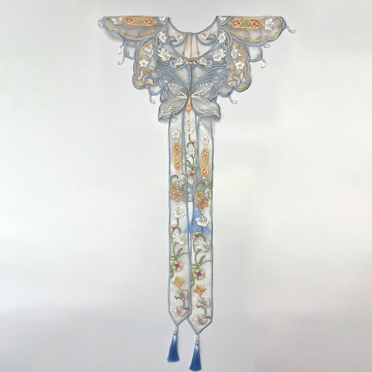 Écharpe à franges avec broderi - Embroidery avis et prix