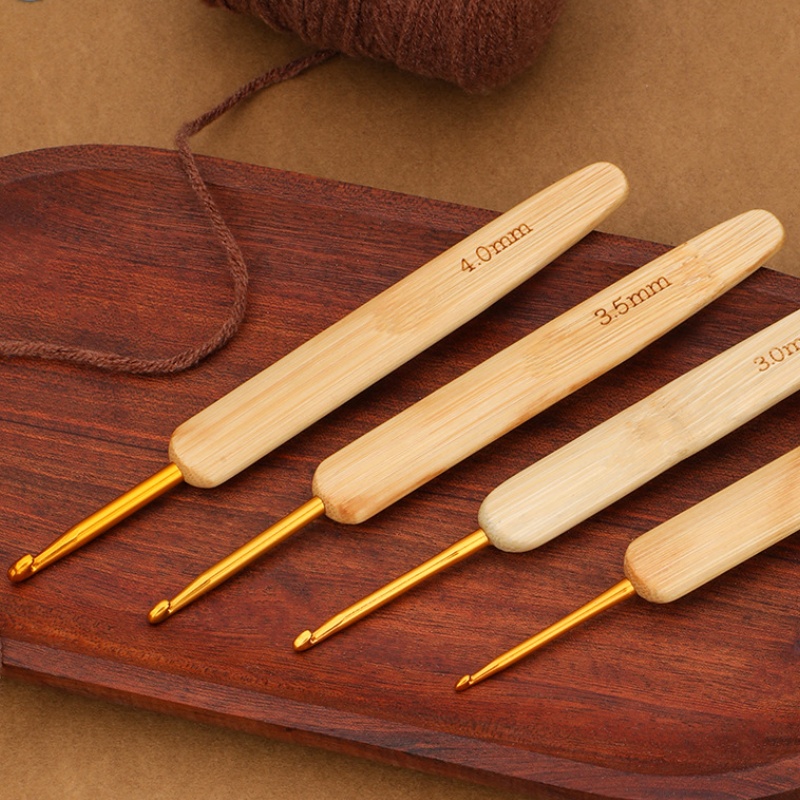 Crochet à manche en bois de ba - Wooden Crochet Hooks Ergonomic Handle avis et prix