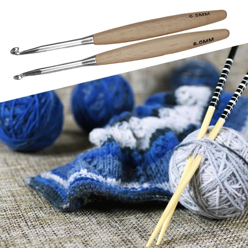 J0MC – Crochet ergonomique pou - Wooden Crochet Hooks Ergonomic Handle avis et prix