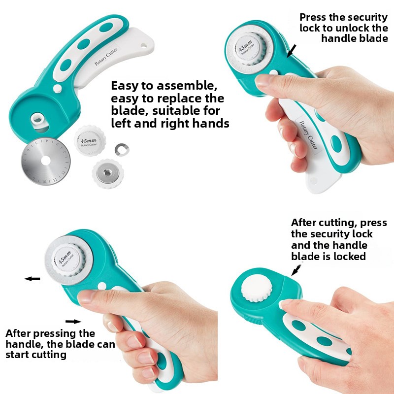 Cutter rotatif 45 mm avec poig - Rotary Cutter For Fabric 45Mm avis et prix