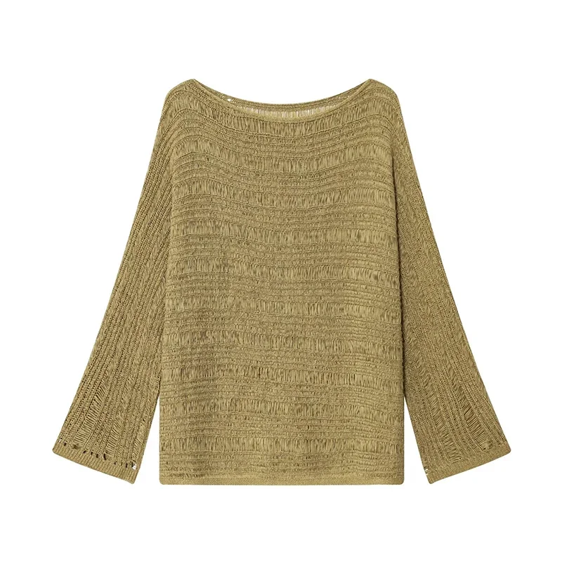 Pull en tricot vintage à col b - Embroidery avis et prix