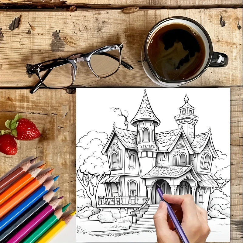 Livre de coloriage Maison Hant - Painting Supplies avis et prix
