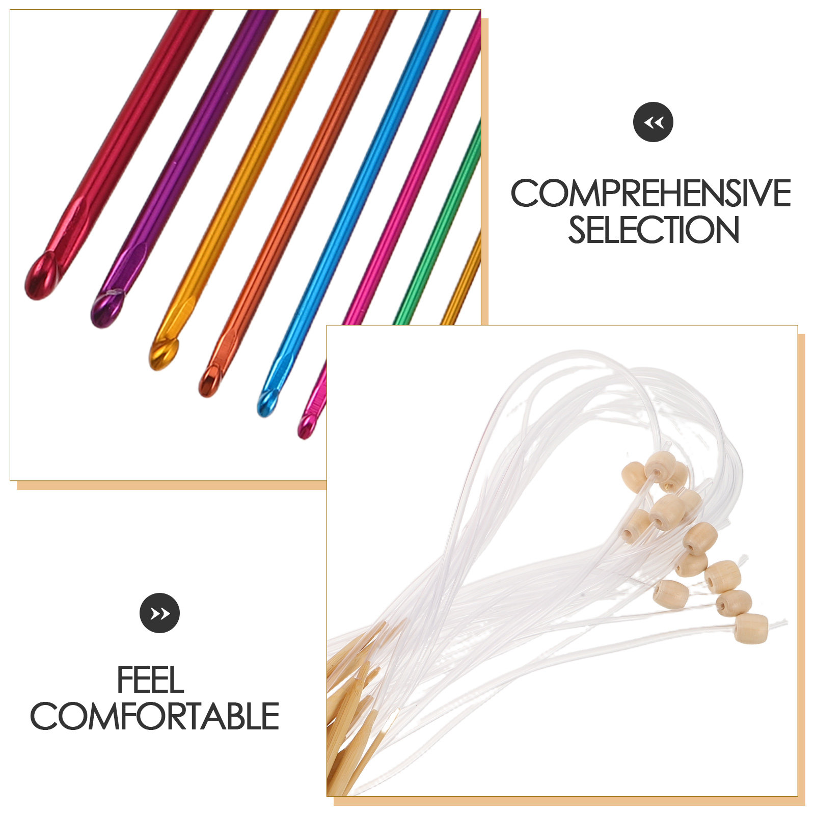 1 ensemble de crochets de coul - Wooden Crochet Hooks Ergonomic Handle avis et prix
