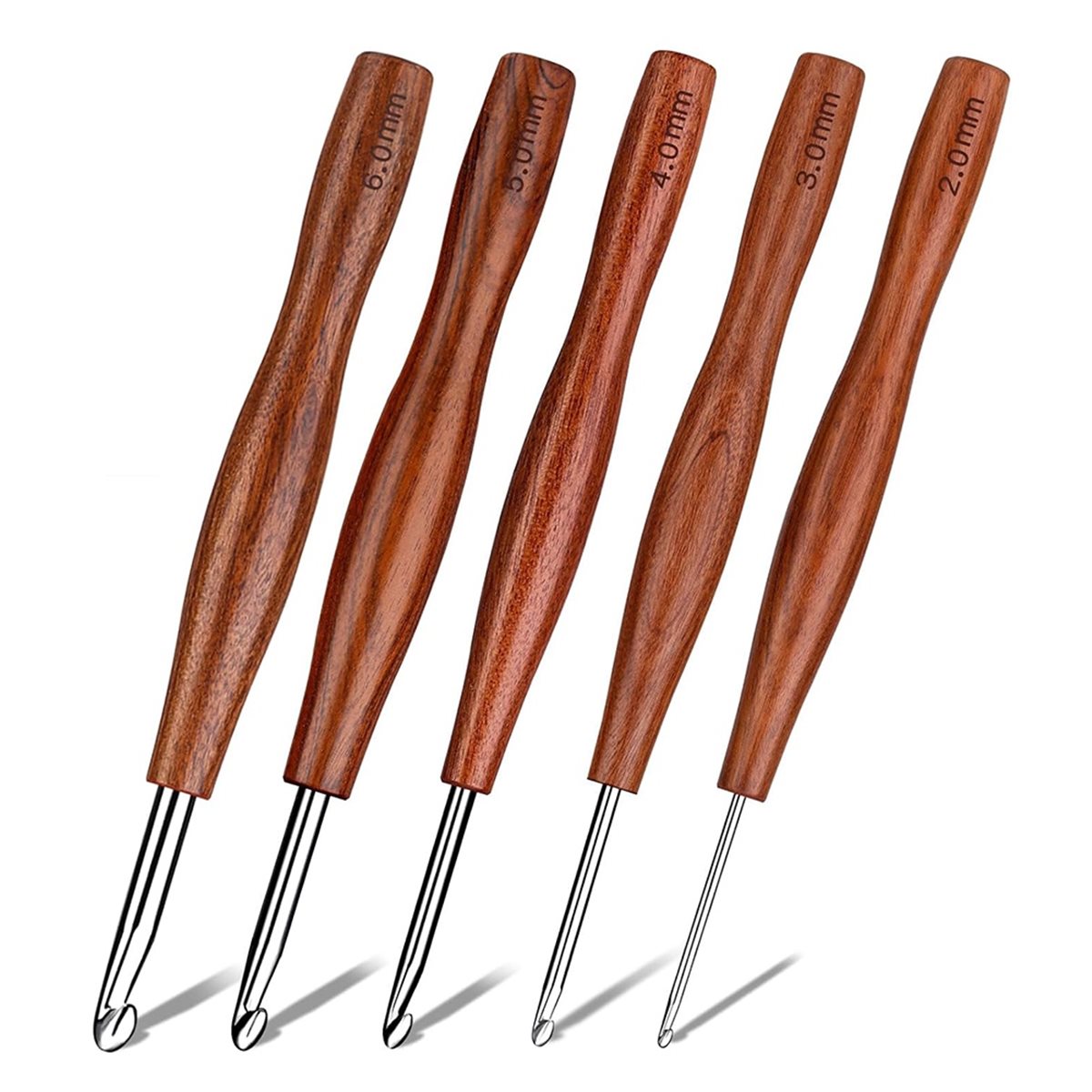NOCM 5 crochets ergonomiques e - Wooden Crochet Hooks Ergonomic Handle avis et prix