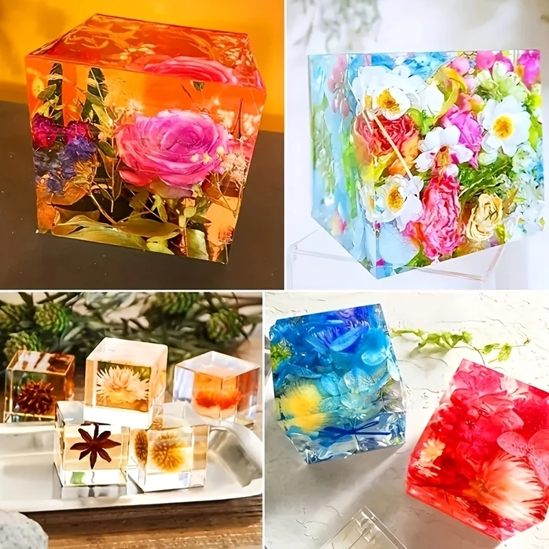 5 pièces moule en résine carré - Silicone Epoxy Resin Molds Set avis et prix
