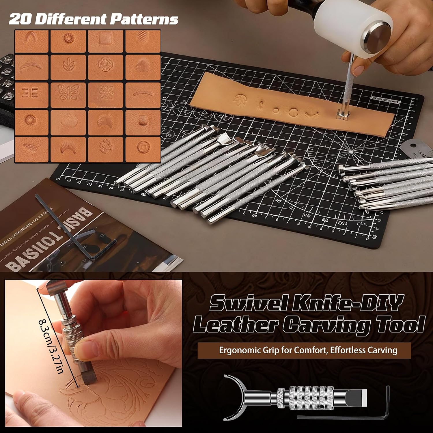 Kit de travail du cuir, outils - Craft Tools avis et prix