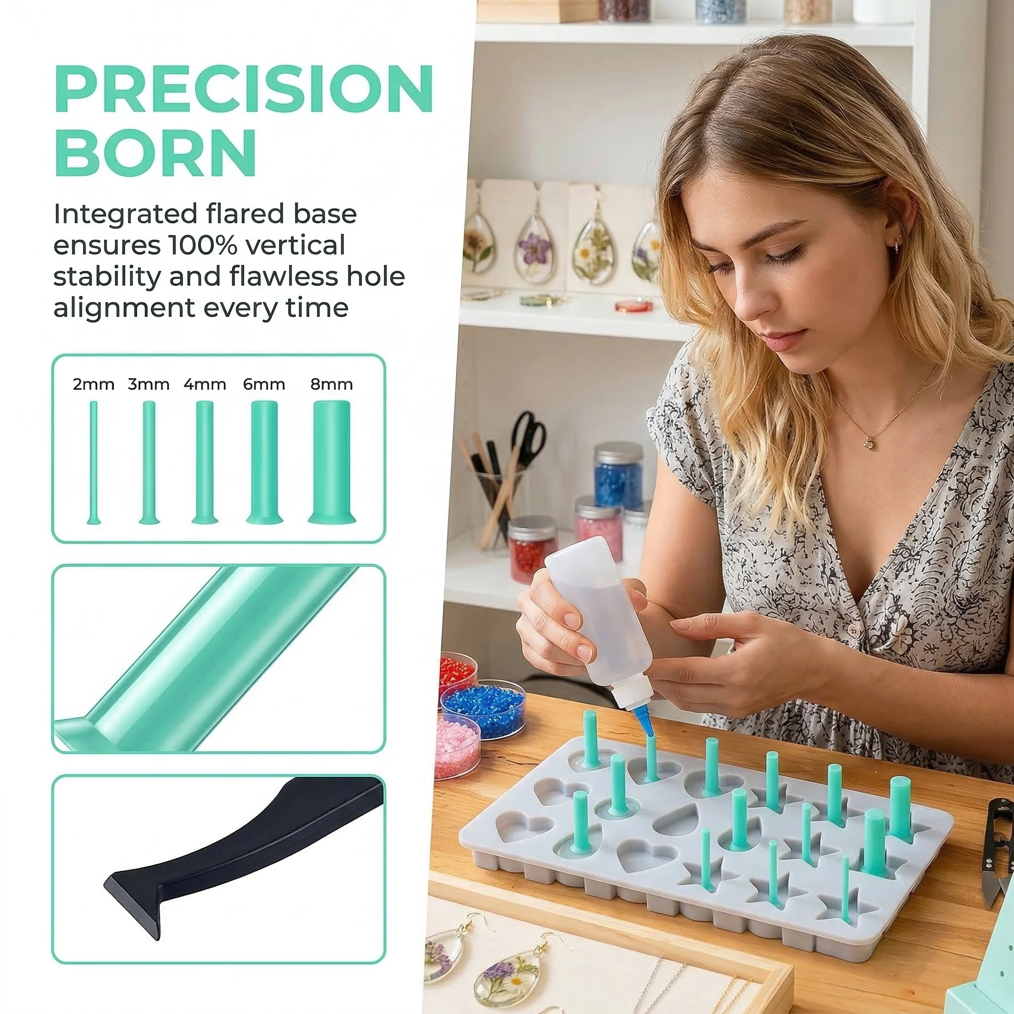 Kit de 35 ouvre-trous en résin - Silicone Epoxy Resin Molds Set avis et prix