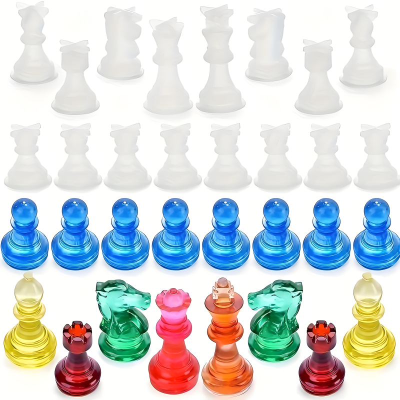 11 échiquier 16 ensemble de mo - Silicone Epoxy Resin Molds Set avis et prix