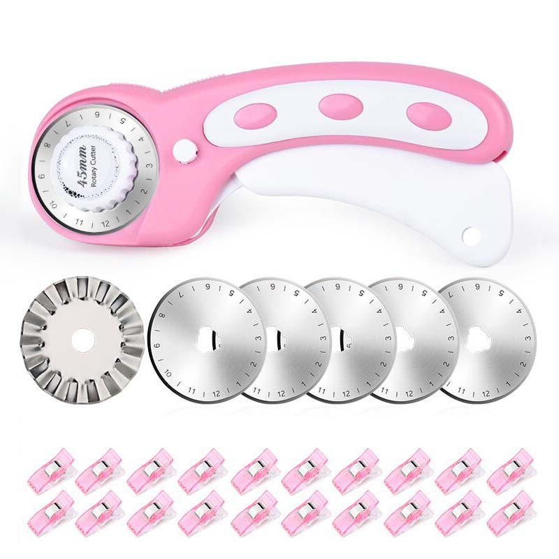 Kit de coupe-bordures rose loi - Rotary Cutter For Fabric 45Mm avis et prix