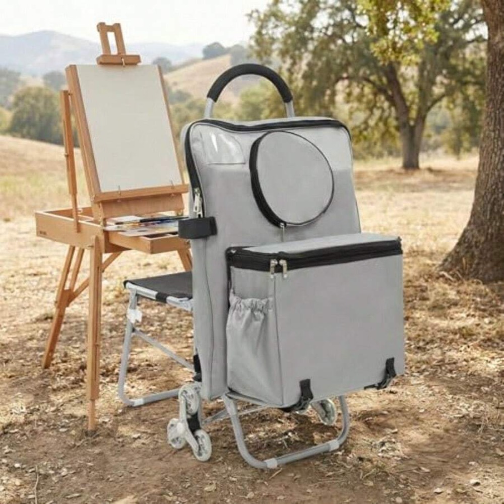 Chariot d'art pliable à 3 roue - Painting Supplies avis et prix