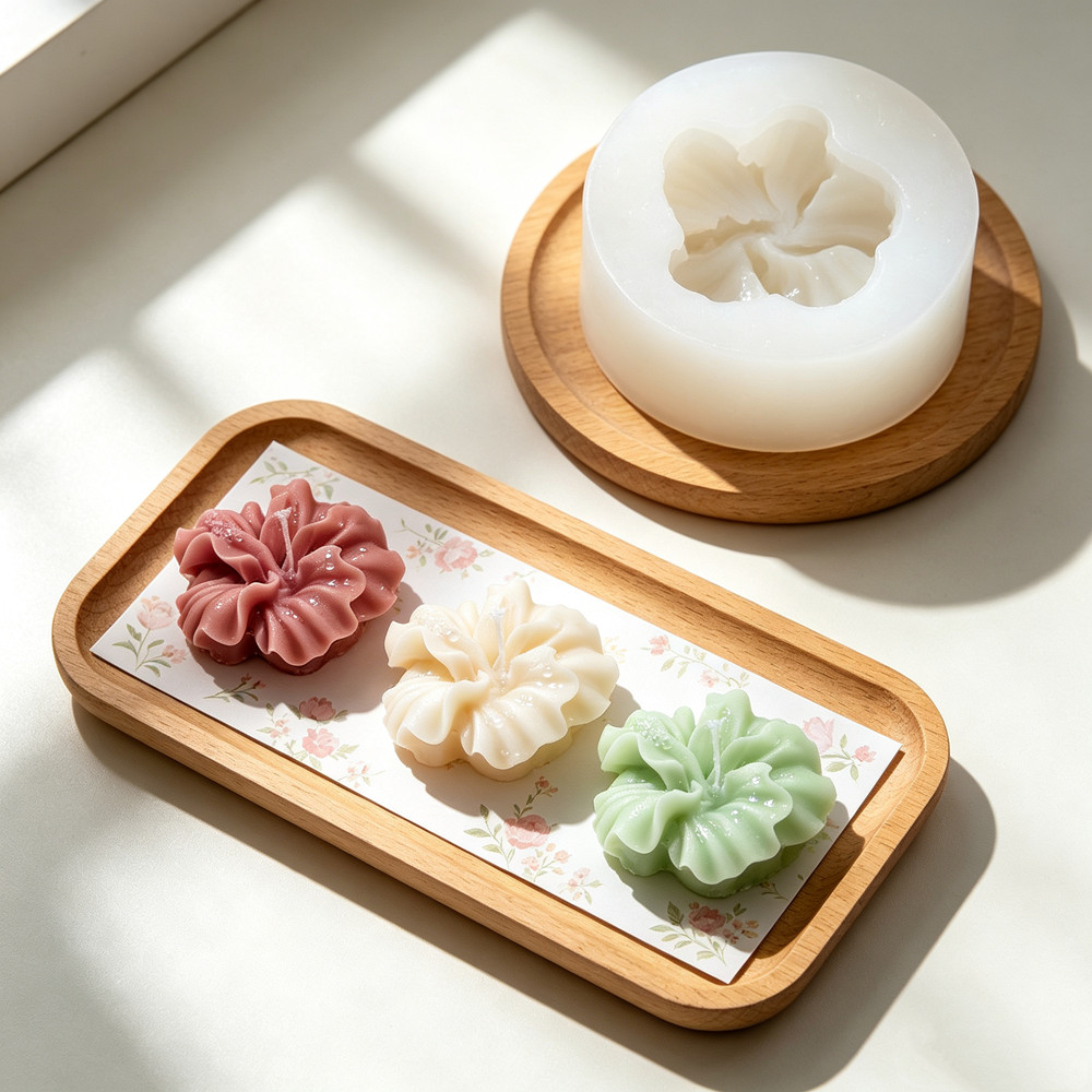 Moule à bougie en forme de fle - Silicone Epoxy Resin Molds Set avis et prix