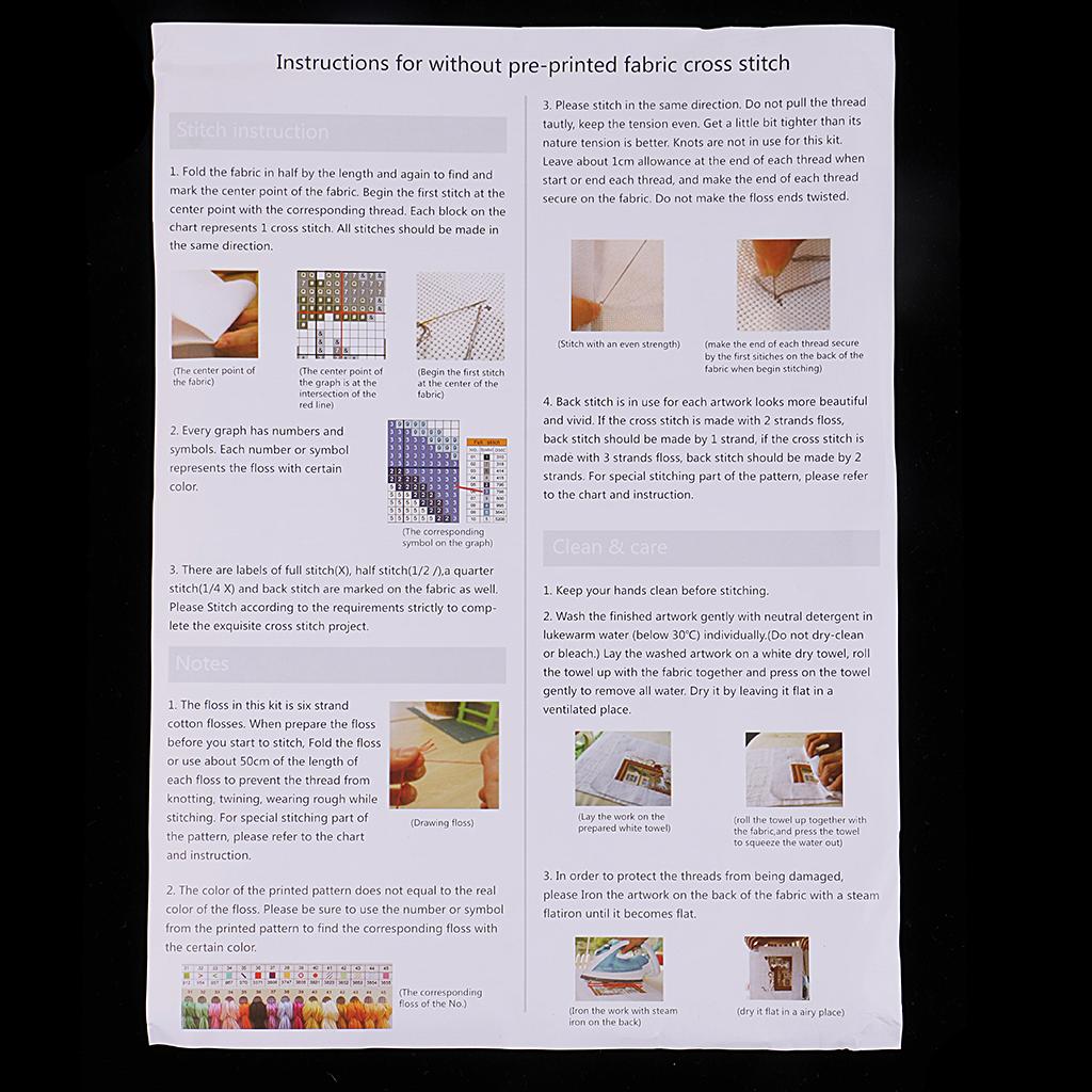 Kits de point de croix prédéco - Cross Stitch Stamped Kits Beginners avis et prix